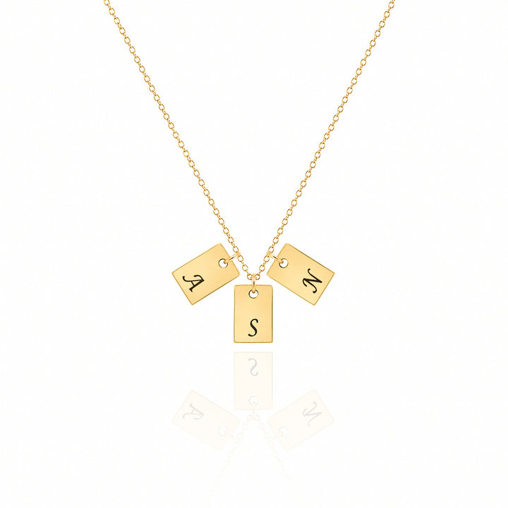 Initial Tag Necklace – Personalized Minimalist Jewelry