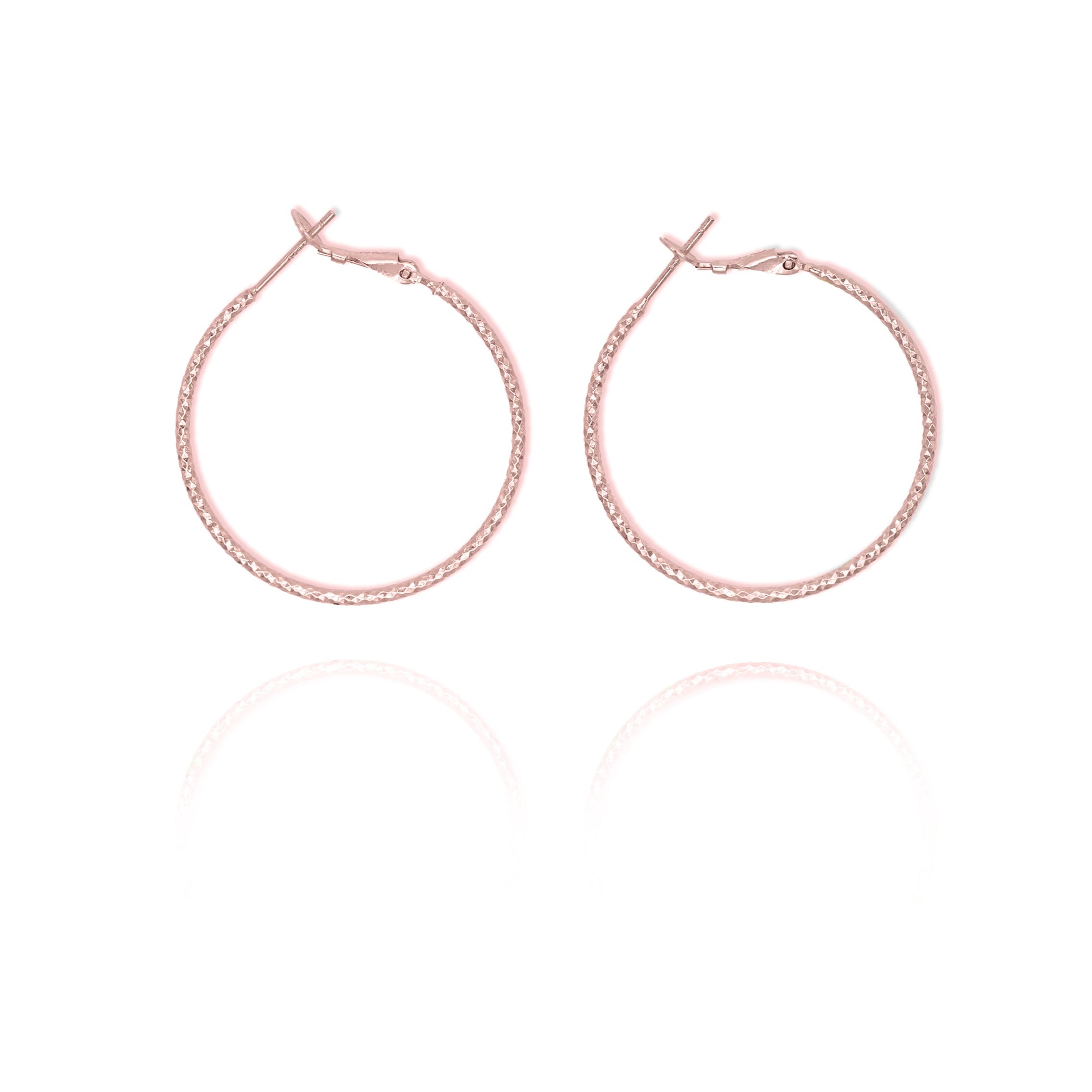 Large Thin Hoop Earrings- S151
