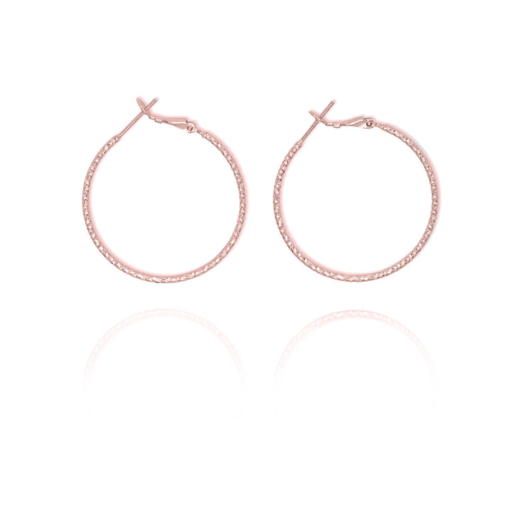Large Thin Hoop Earrings- S151