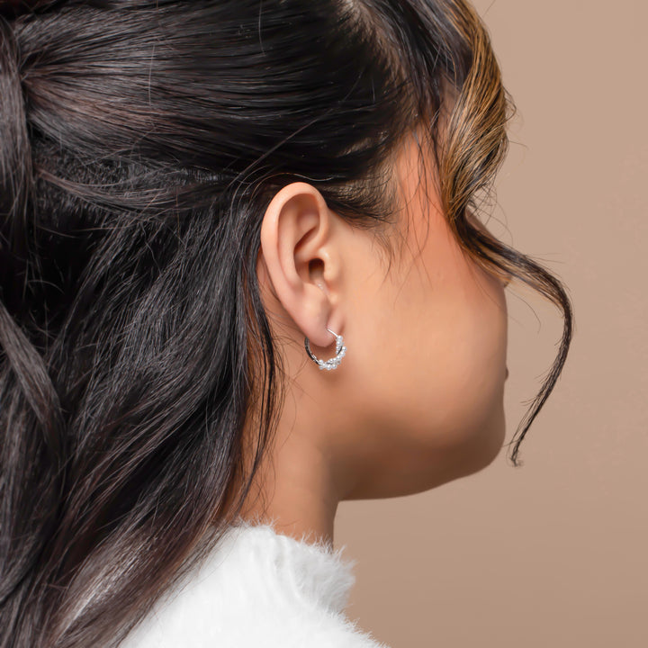 Classic Pearl Hoop Earrings – Polished & Timeless Gift for Her- S031
