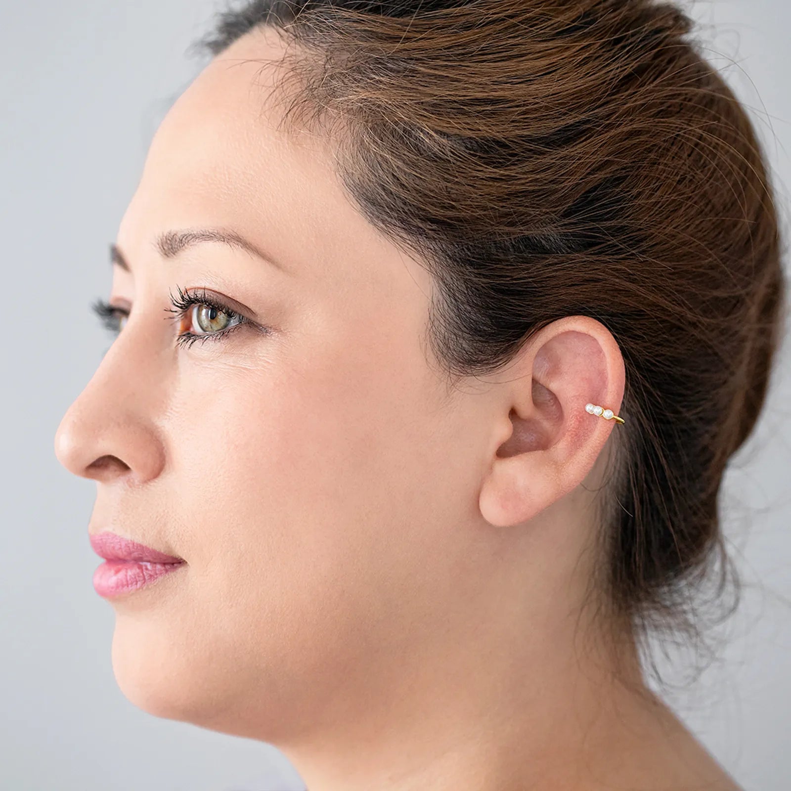Gold Pearl Ear Cuff Earrings – No Piercing
