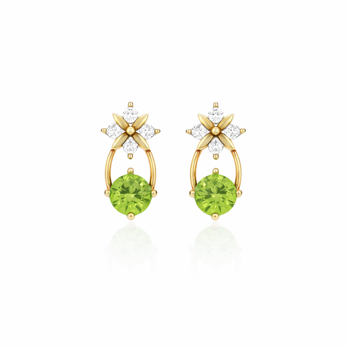 Sterling Silver Starburst Birthstone Dangle Earrings