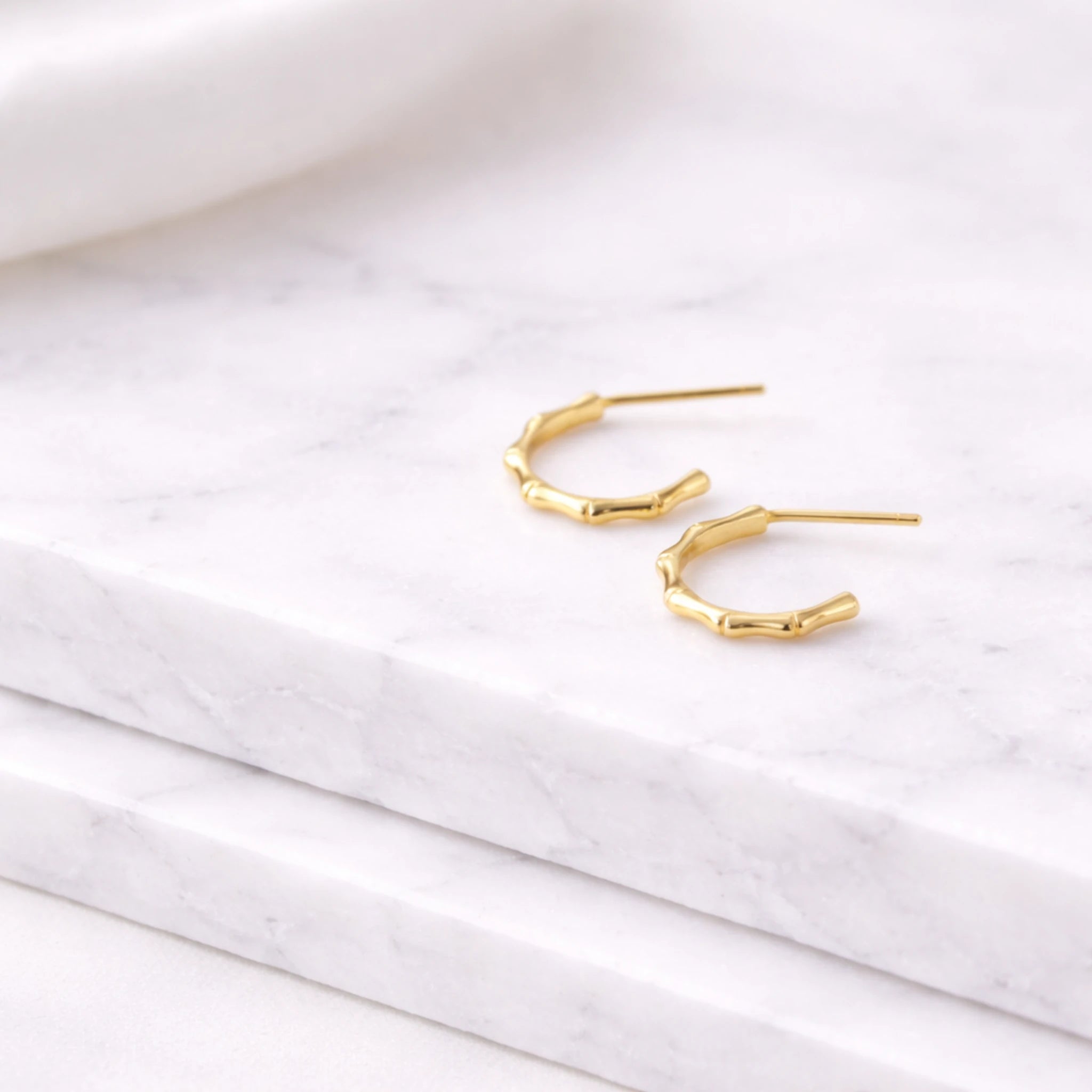 Sterling Silver Open Hoop Stud Earrings