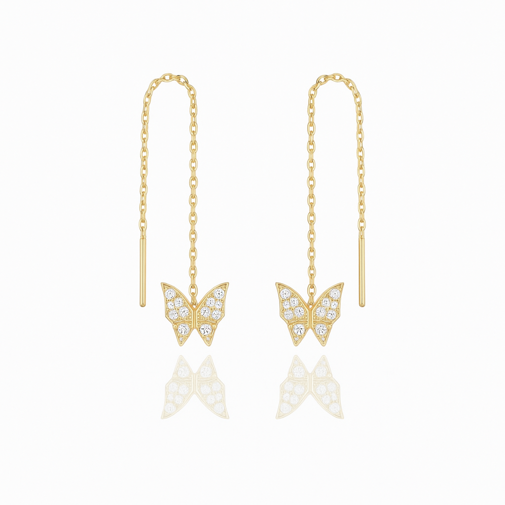 Elegant Butterfly Dangle Earrings- S017