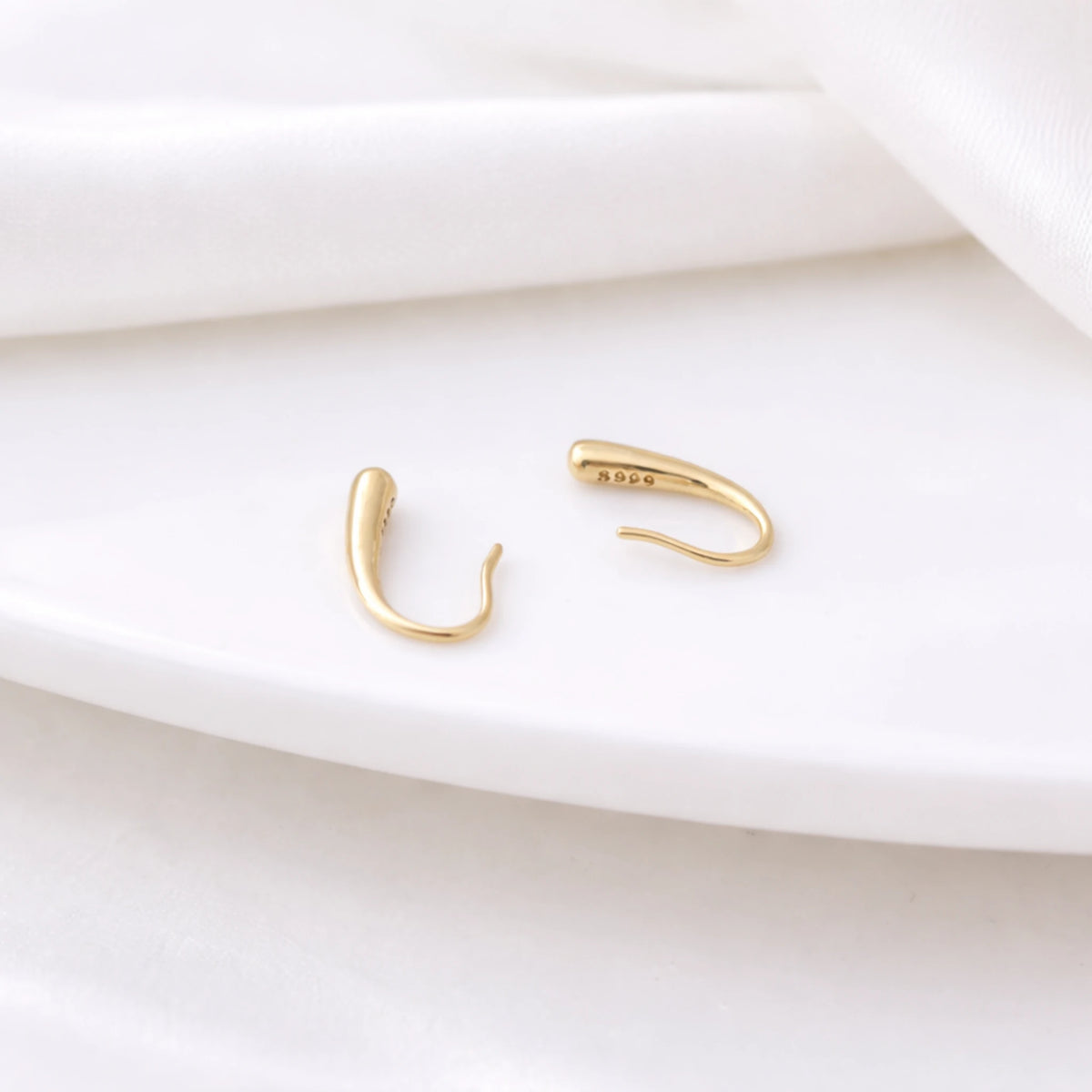 Sterling Silver Raindrop Hook Earrings