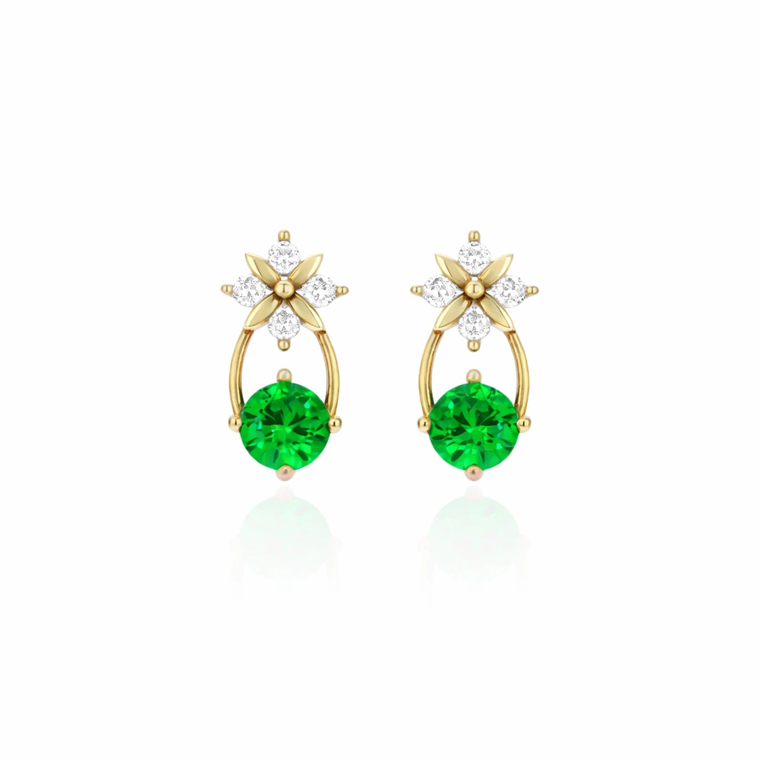 Sterling Silver Starburst Birthstone Dangle Earrings