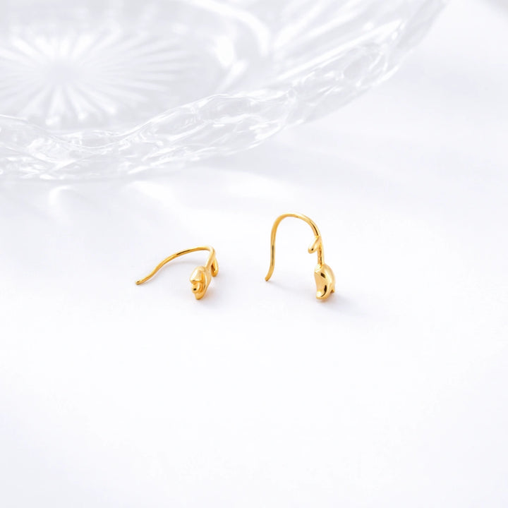 Sterling Silver Tulip Dangle Earrings