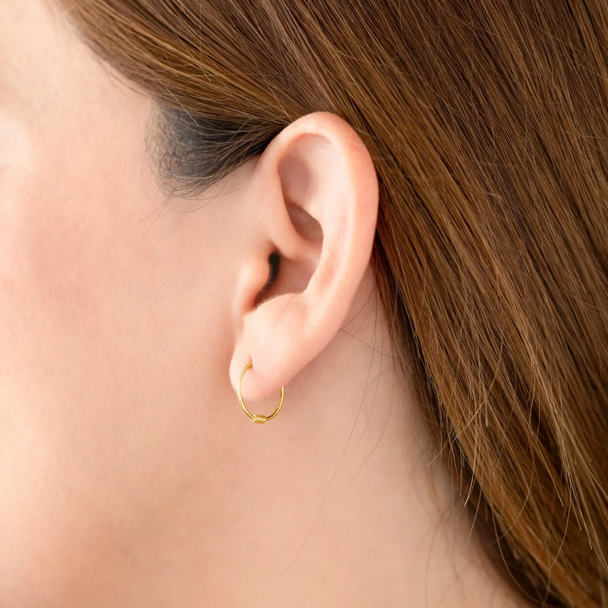 Sterling Silver Coil Hoop Earrings