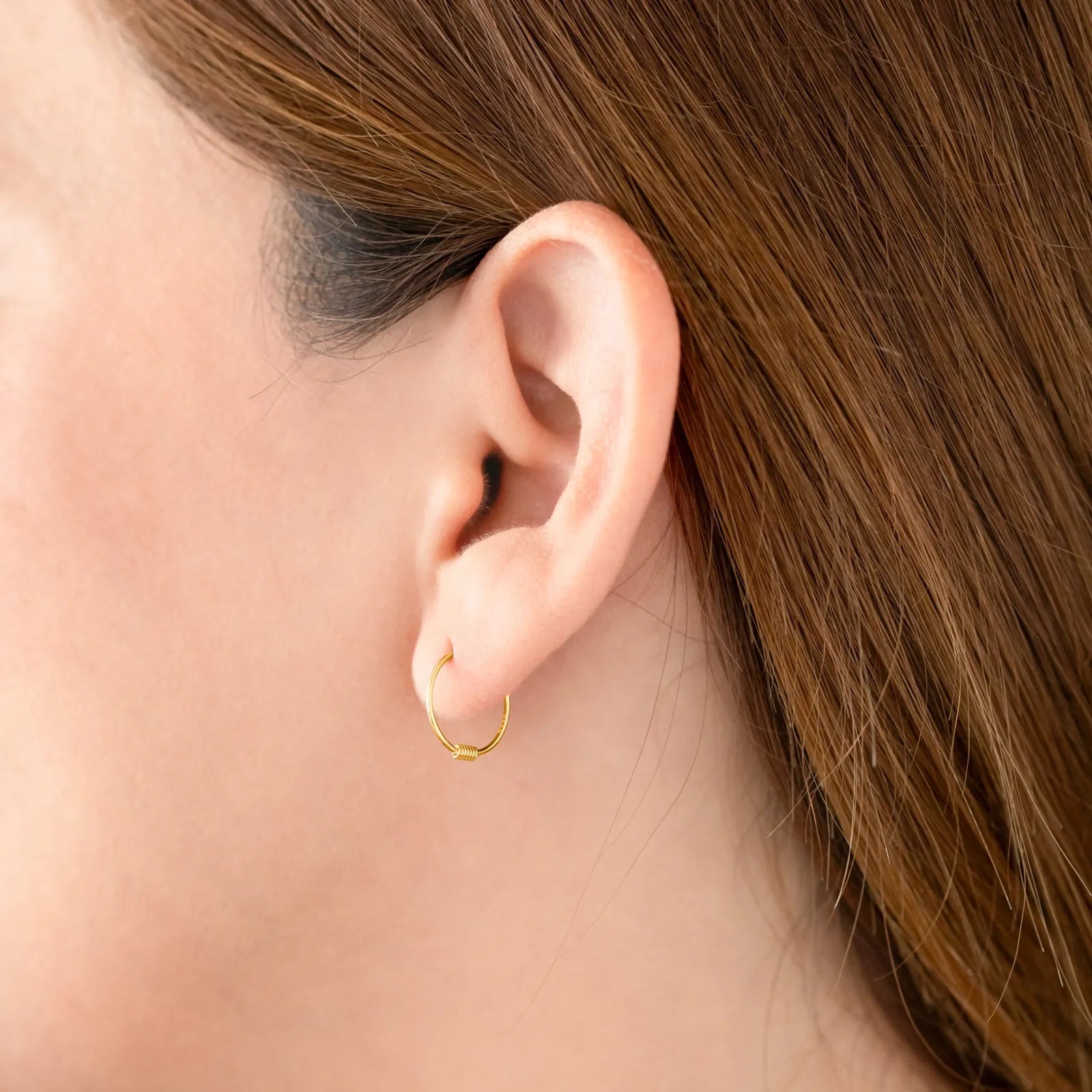 Sterling Silver Coil Hoop Earrings
