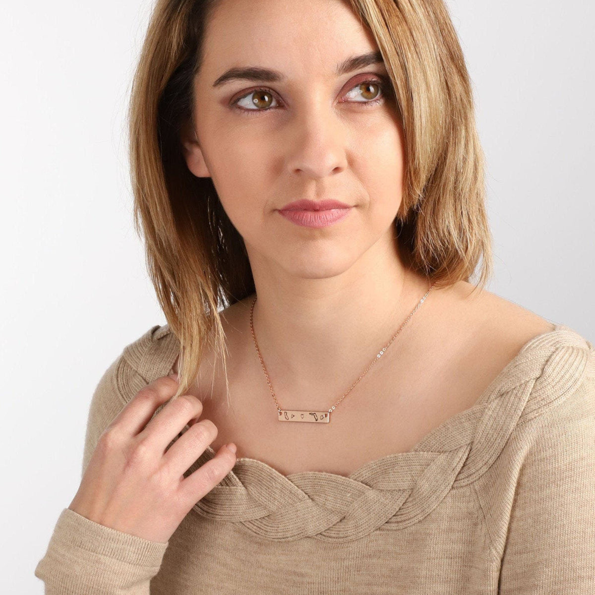 Long Distance States Necklace – Personalized Bar Necklace