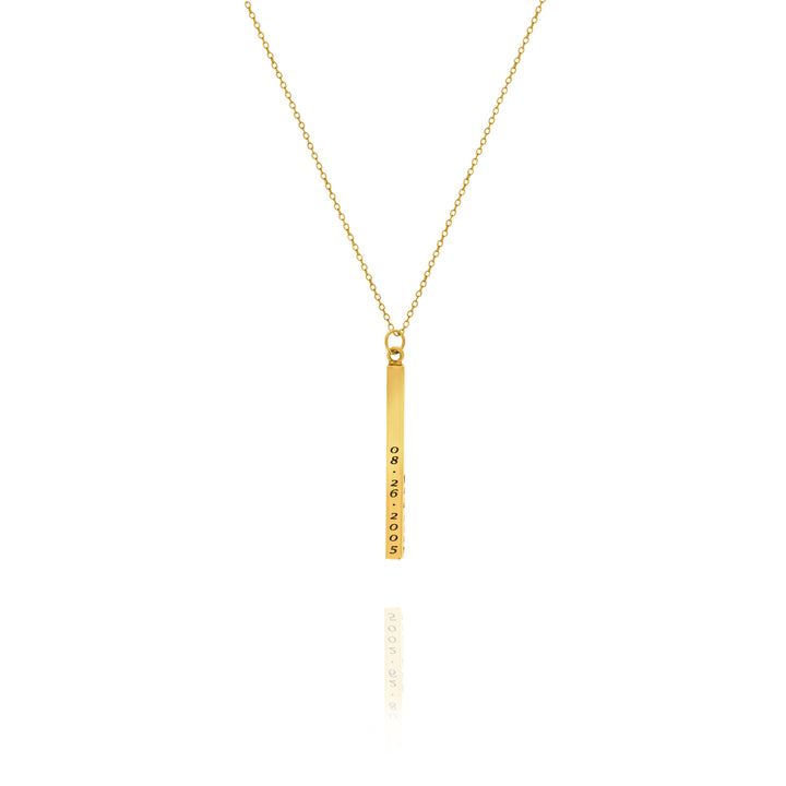 3D Vertical Bar Necklace