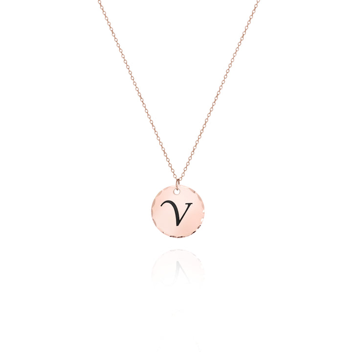 Hammered Disc Necklace – Personalized Sterling Silver Pendant