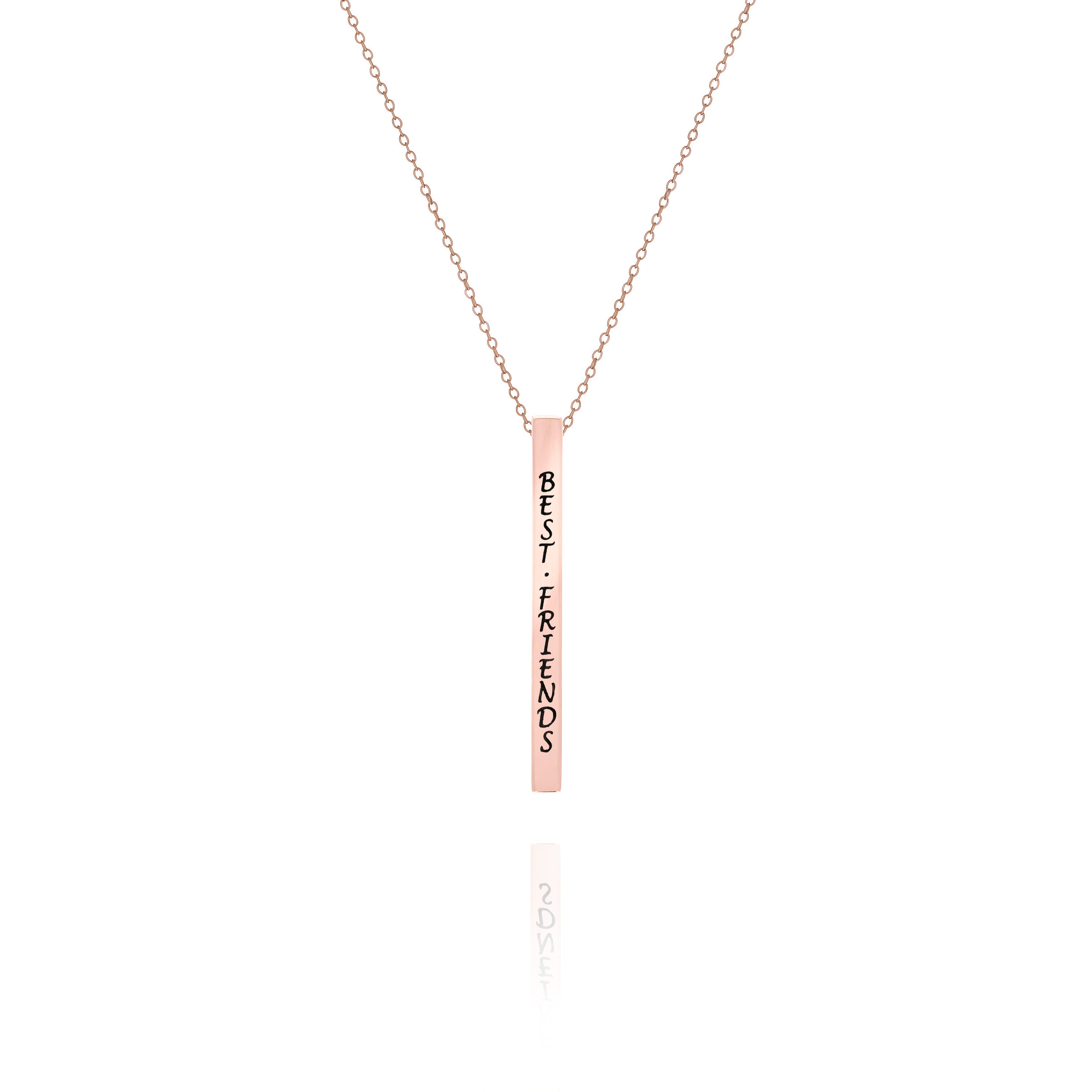Personalized Vertical Bar Necklace – Custom Name Necklace