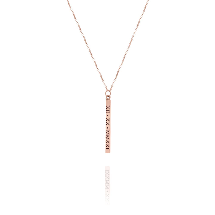 3D Vertical Bar Necklace