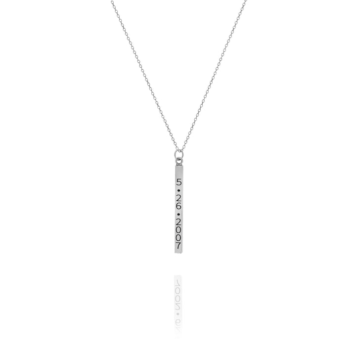 3D Vertical Bar Necklace