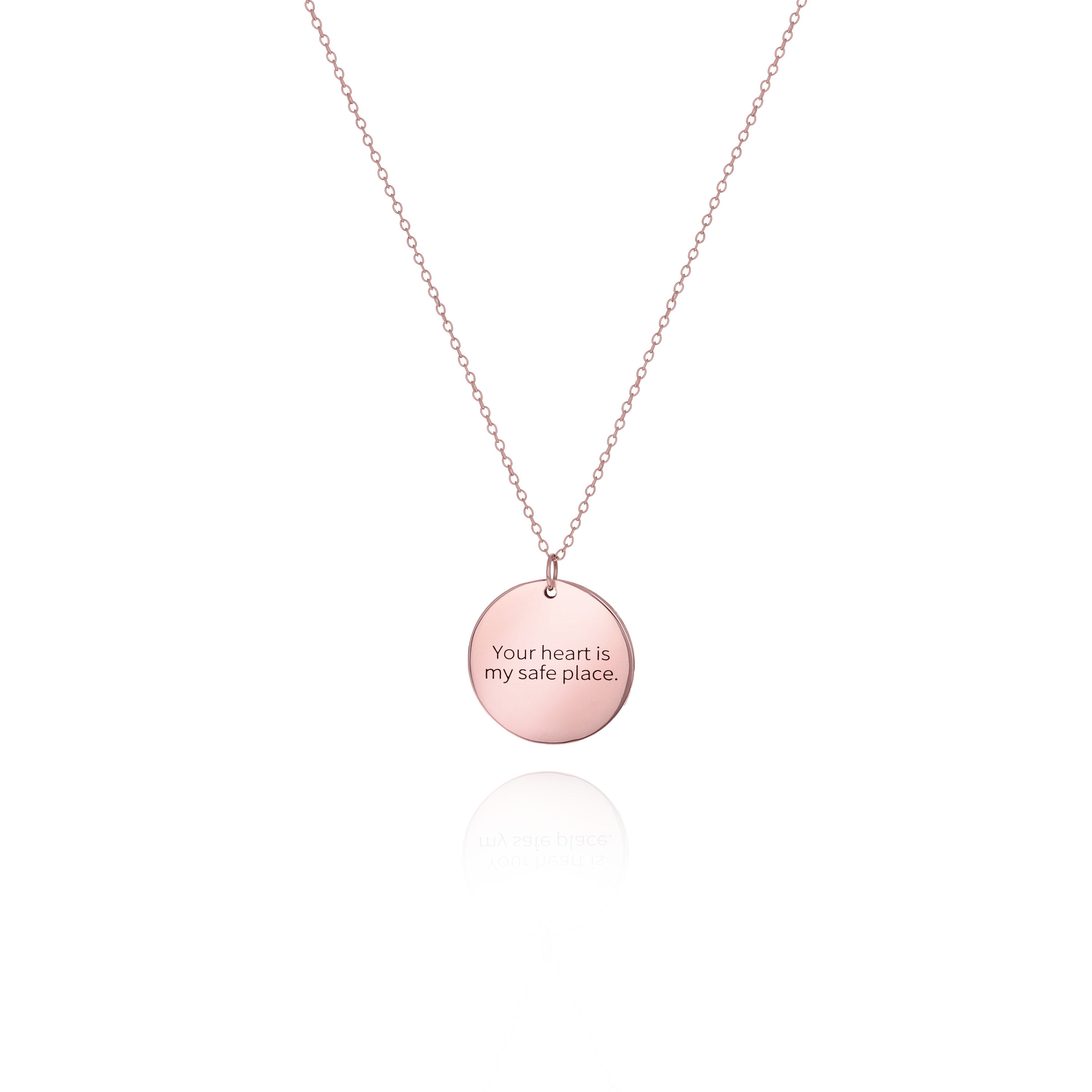 Custom Message Disc Necklace