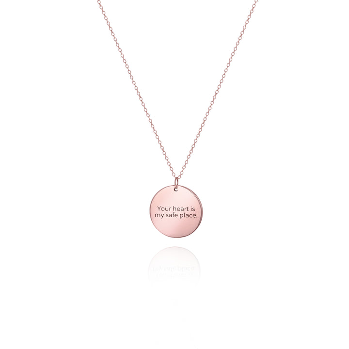 Custom Message Disc Necklace