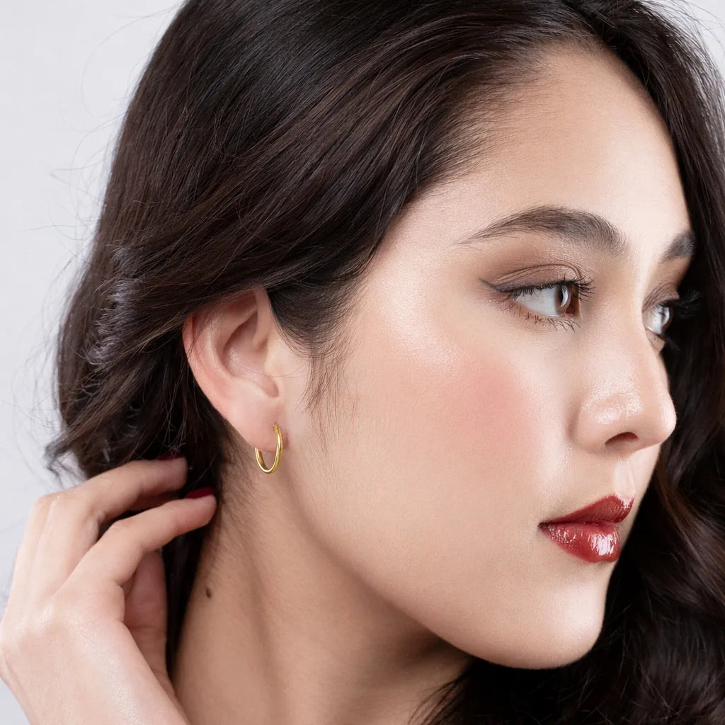 Sterling Silver Classic Hoop Earrings
