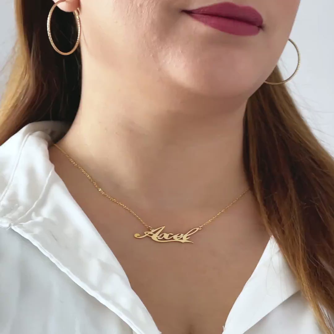 Cursive Name Necklace .925 Sterling Silver