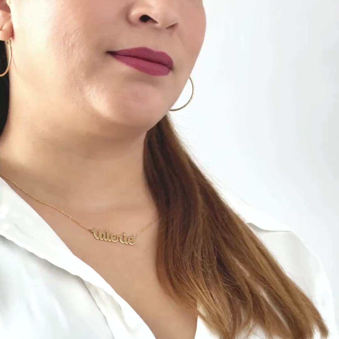 Cursive Name Necklace .925 Sterling Silver