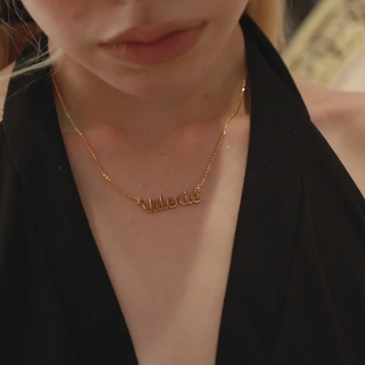 Classic Cursive Name Necklace - Custom Jewelry- NC4