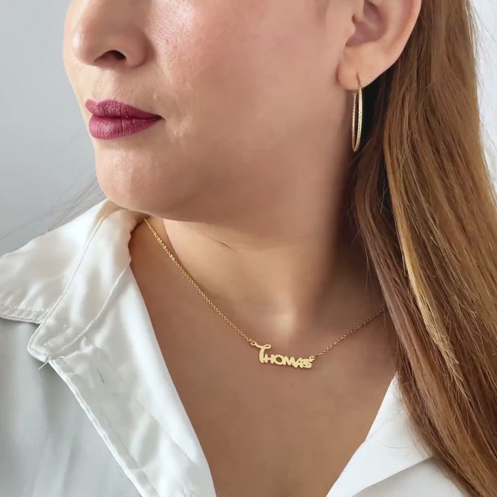 Enchanted Script Name Necklace .925 Sterling Silver