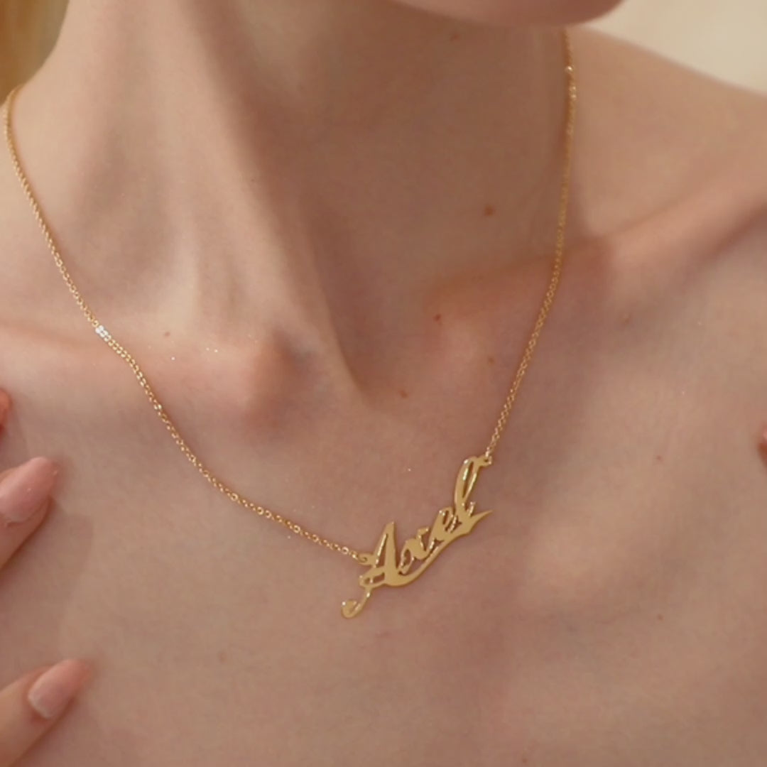 Custom Name Necklace in Cursive – Personalized Gift for Her- NC5