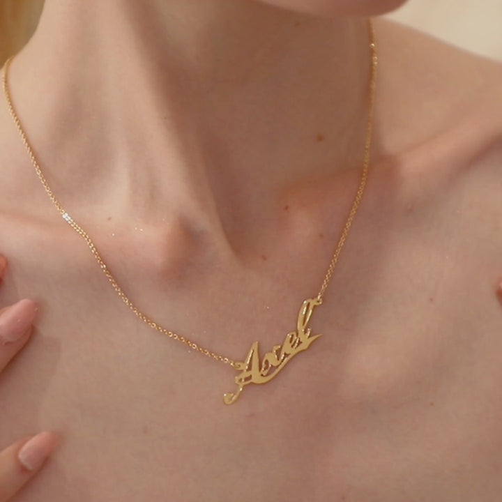 Custom Name Necklace in Cursive – Personalized Gift for Her- NC5