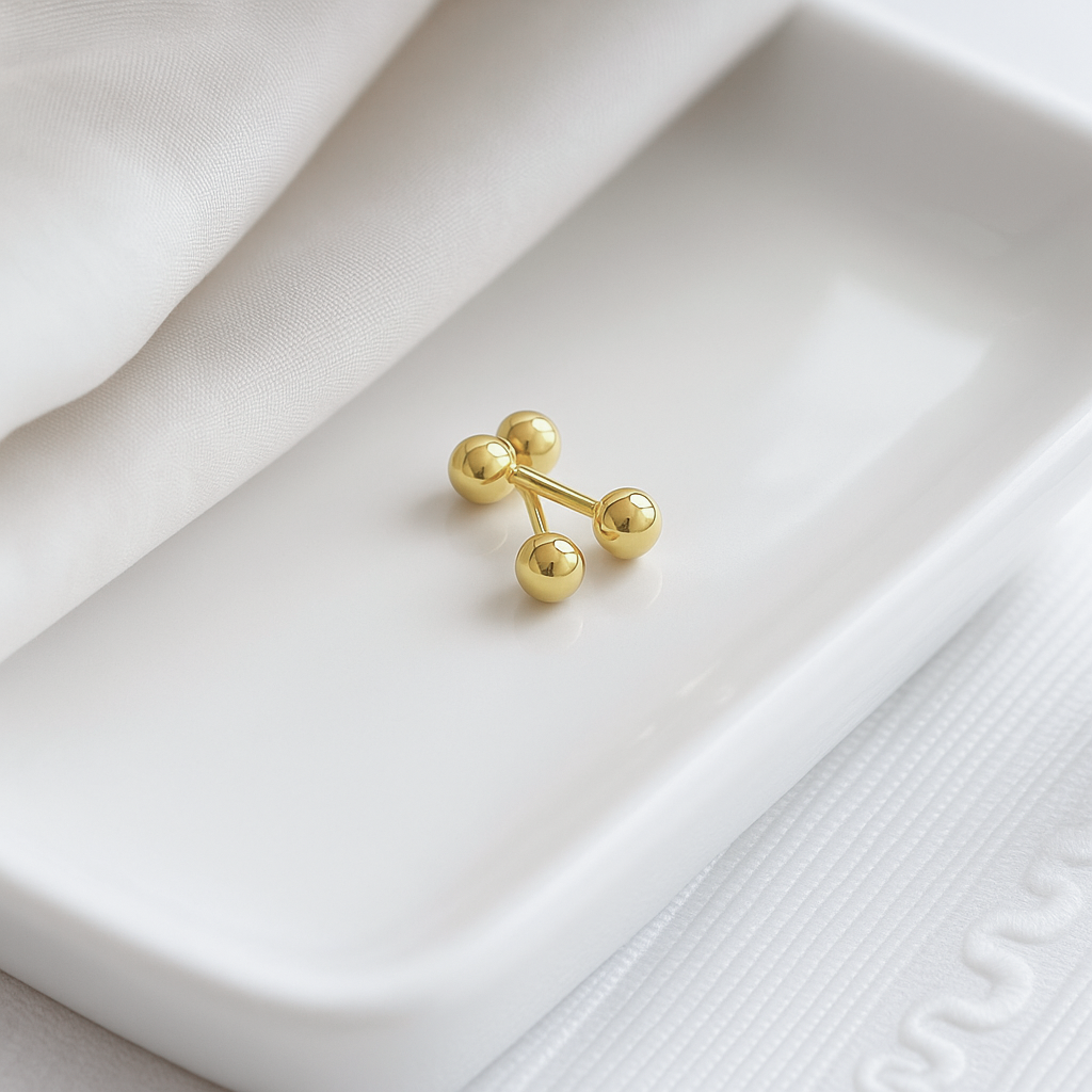 Ball Stud Earrings – Minimalist 999 Sterling Silver Jewelry Gift
