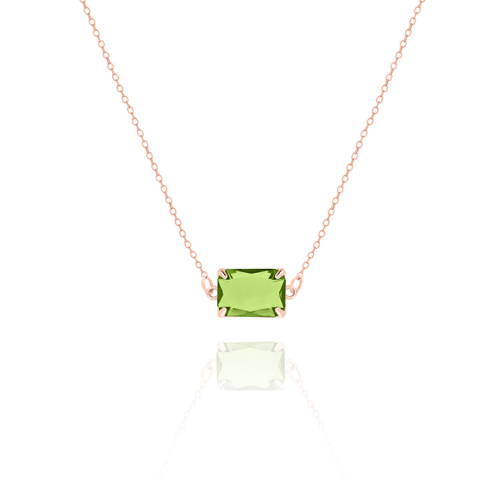 Chunky Custom Necklace with Birthstone