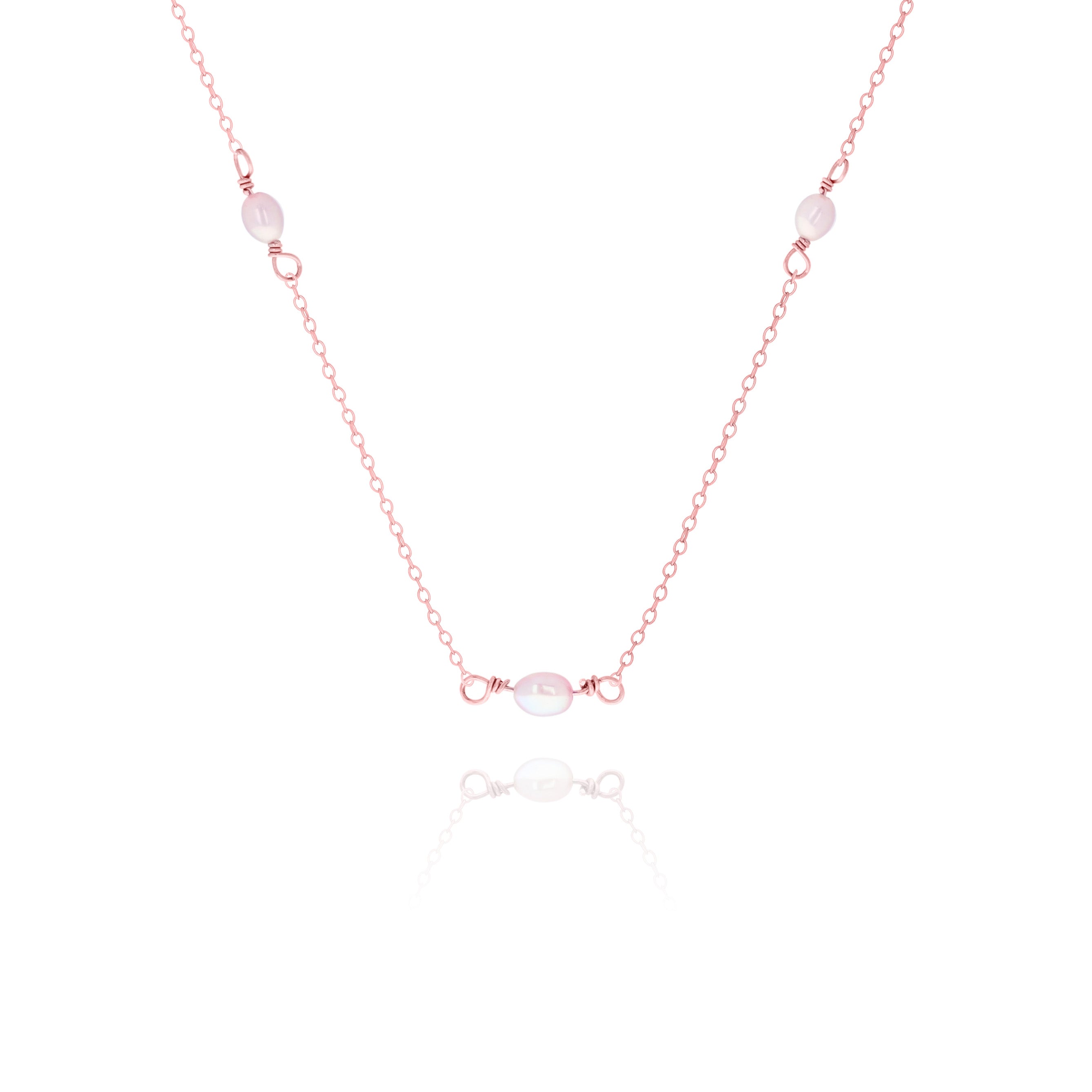Dainty Lavender Freshwater Pearl Necklace – Elegant Choker or Layered Minimalist Jewelry