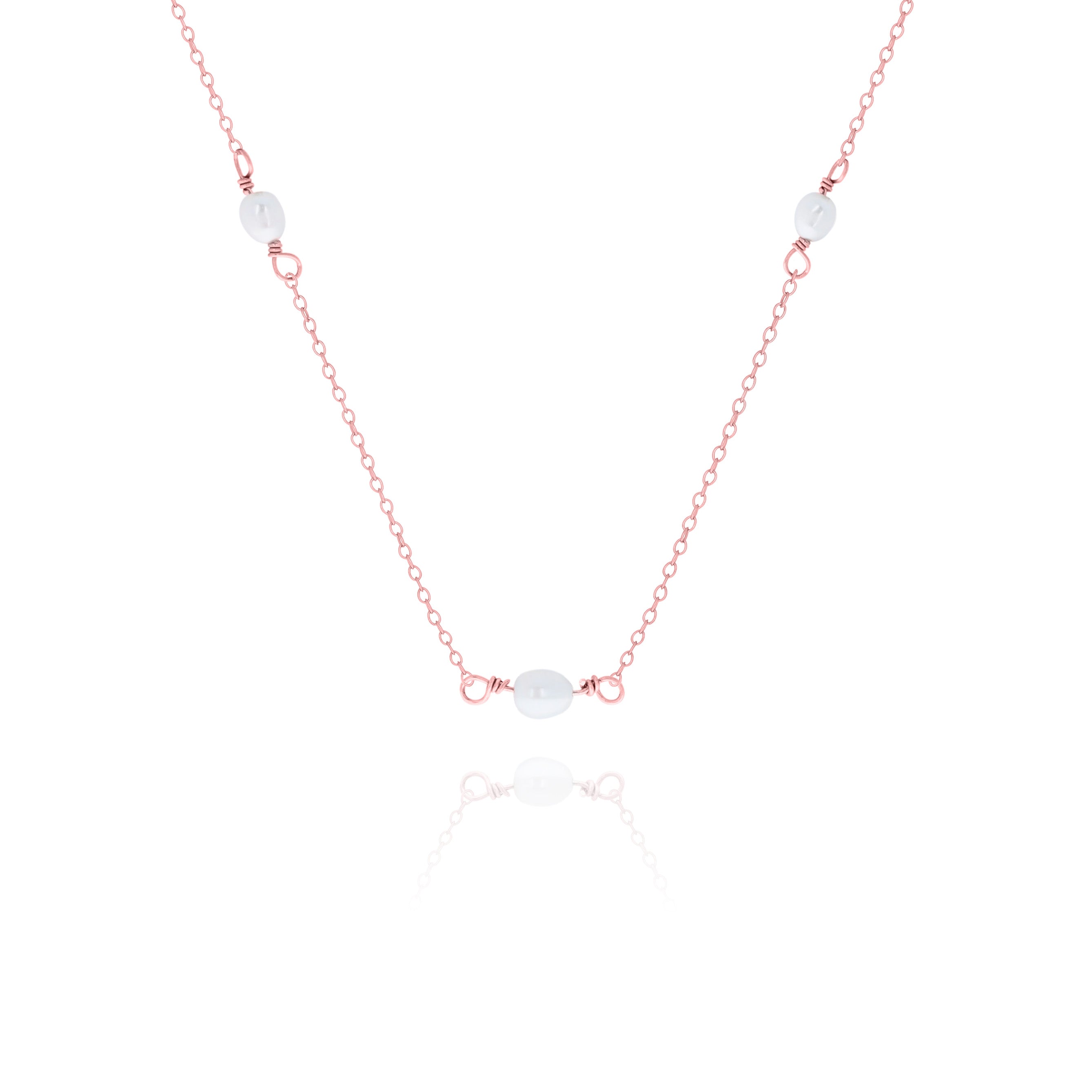 White Freshwater Pearl Necklace – Minimalist Choker
