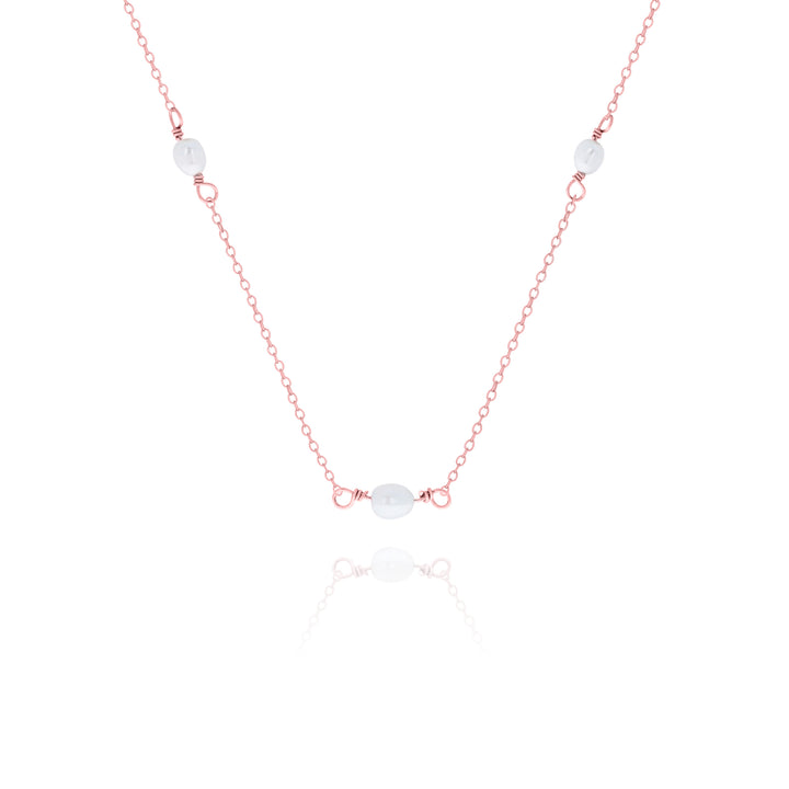 White Freshwater Pearl Necklace – Minimalist Choker