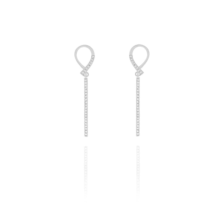 Dainty Diamond Drop Earrings- S029