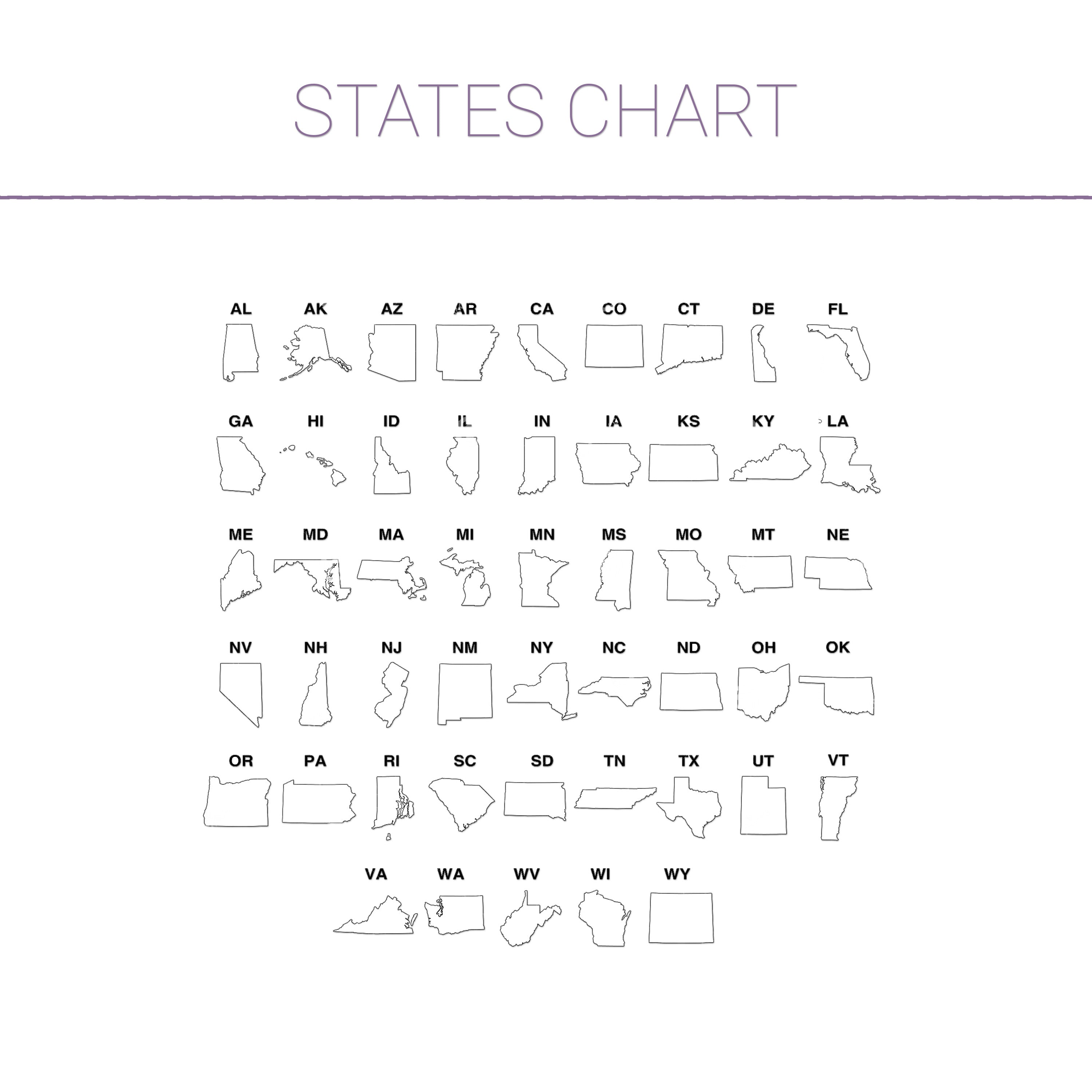 Stay Connected (States) Necklace