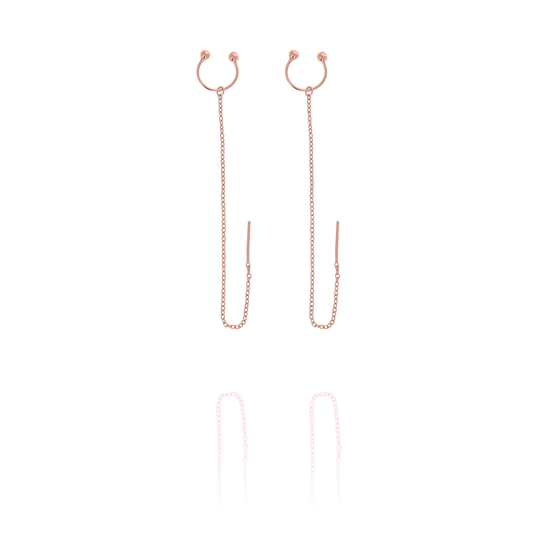 Ear Cuff Chain Earrings