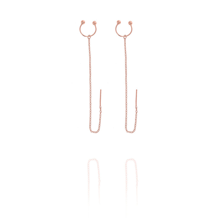 Ear Cuff Chain Earrings