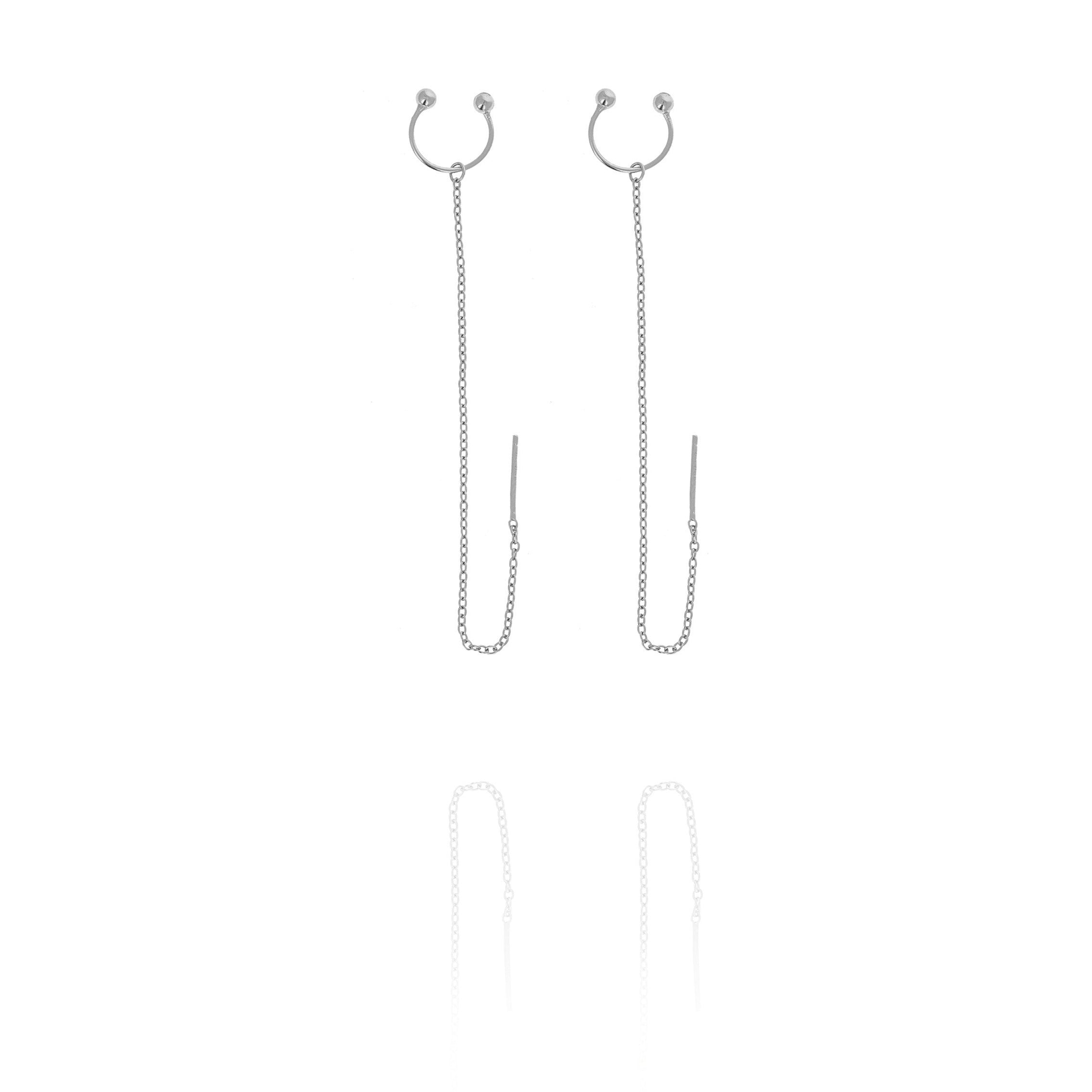 Ear Cuff Chain Earrings